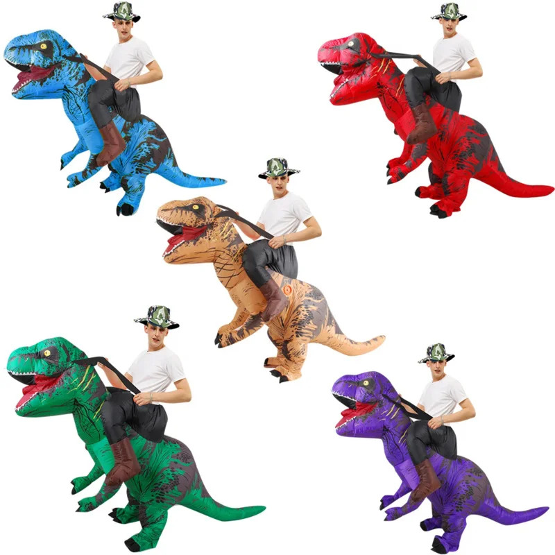 Inflatable Dinosaur Costume Adult - ชุดไดโนเสาร์เป่าลมสำหรับผู้ใหญ่ ปี 2026 ชุดคอสเพลย์ไทแรนโนซอรัส เร็กซ์ ขี่ได้