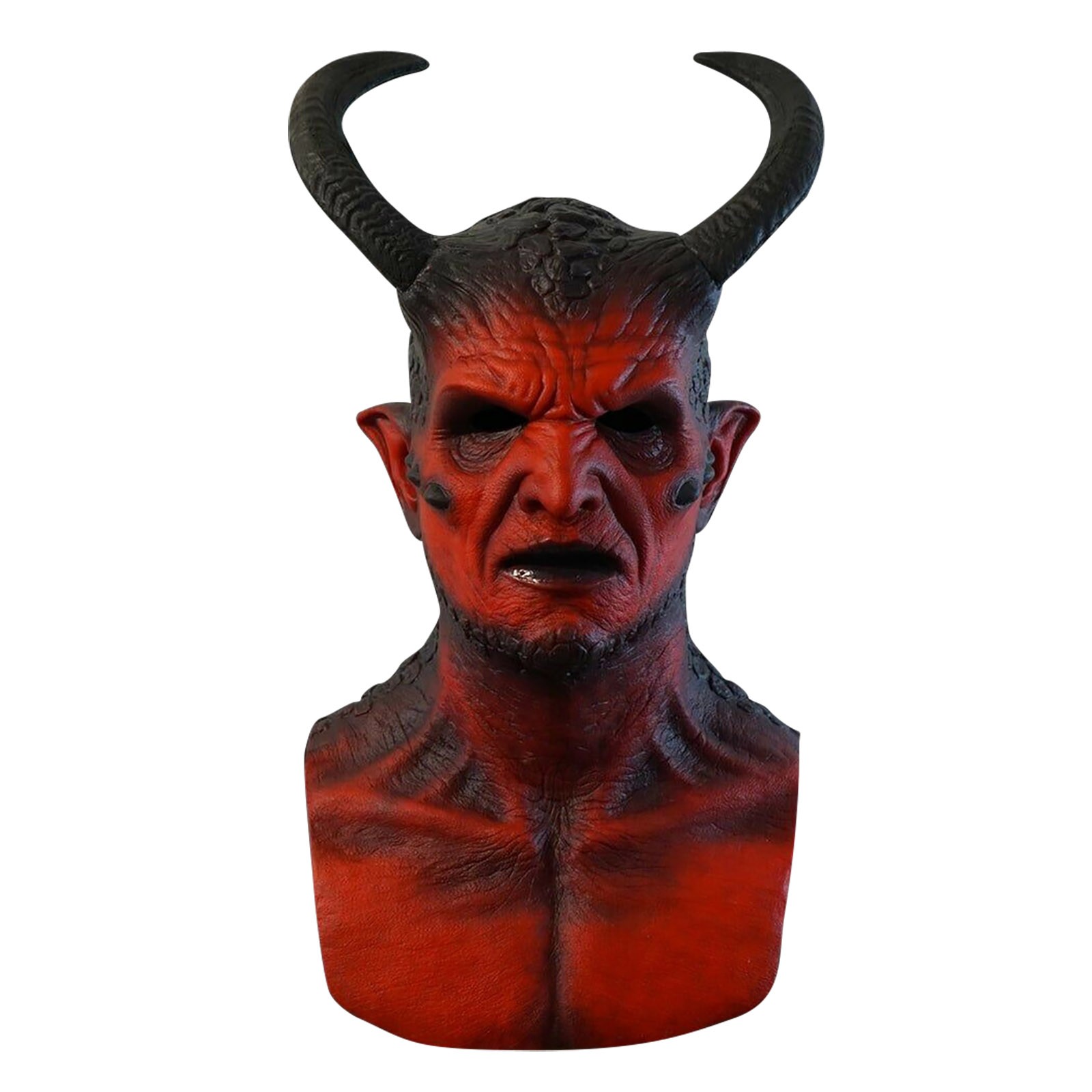Prank Toys - หน้ากากยางตรามาร kari-DEVIL สมจริงของขวัญแสนตลกตกแต่งฮาโลวีนของเล่นน่ากลัวหน้ากากฮาโลวีนอุปกรณ์สำหรับงานปาร์ตี้คอสเพลย์