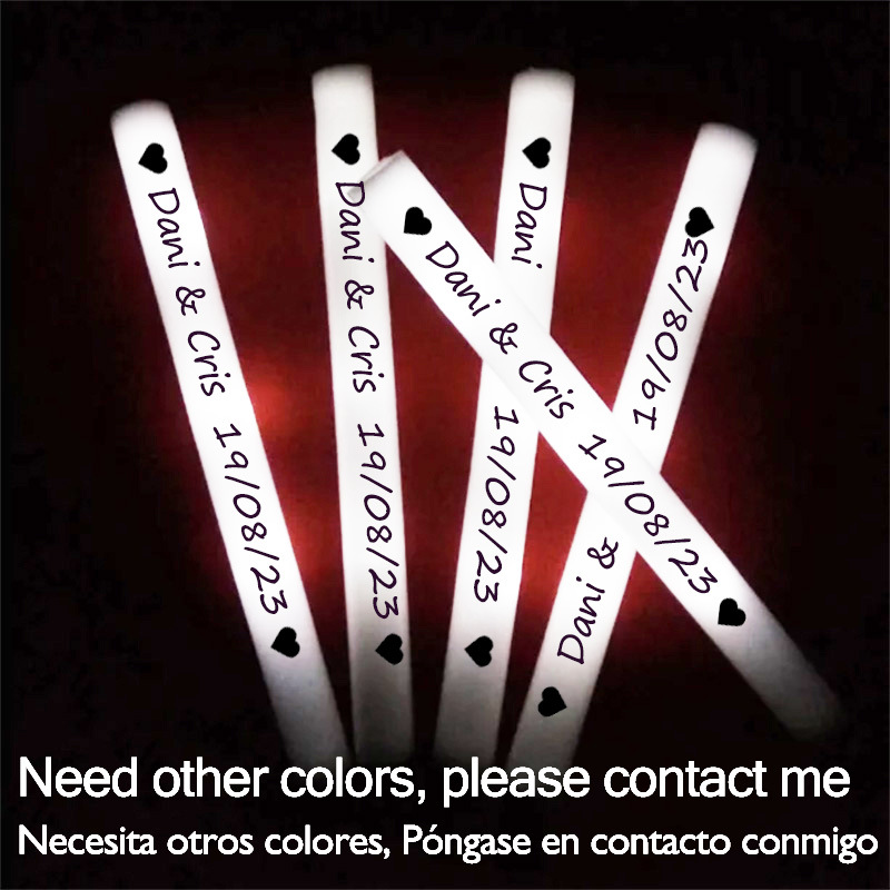 Flashing Led Foam Sticks Party - 60/100/500 PCS LED GLOW Sticks ส่วนบุคคลเรืองแสงโฟม