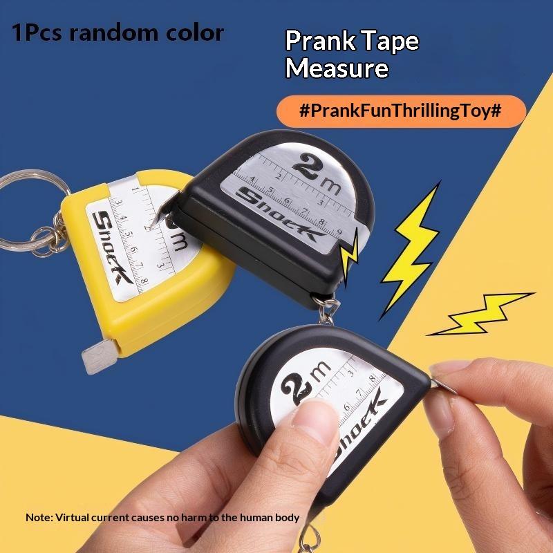 Shock Pen Prank Toy - เทปวัดระยะแบบช็อตไฟฟ้า ของเล่นแกล้งคน ไม่มีฟังก์ชันวัดระยะ ของเล่นแกล้งผู้ใหญ่ ดีไซน์สมจริง ของขวัญสนุกๆ