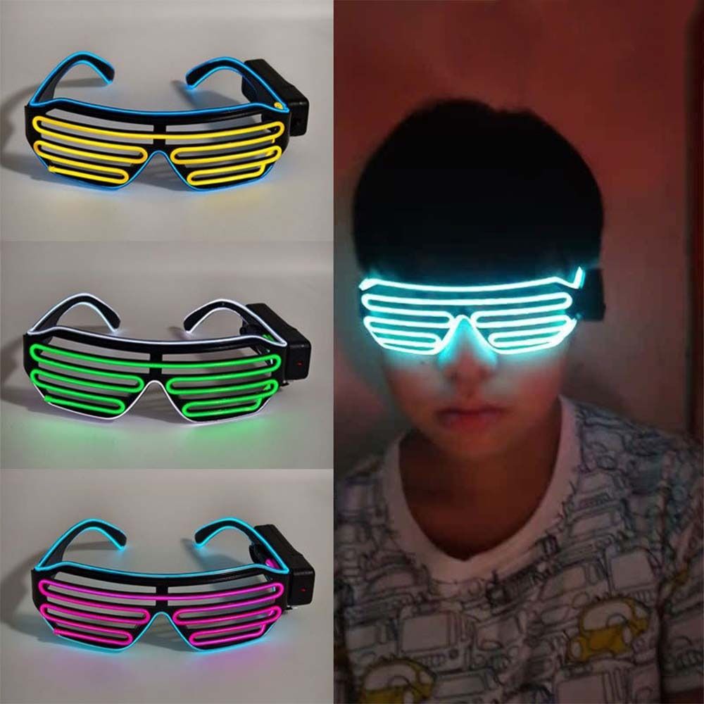 แว่นตา LED ไร้สายเรืองแสง แว่น - Glow In The Dark Party Glasses บทวิจารณ์และราคา
