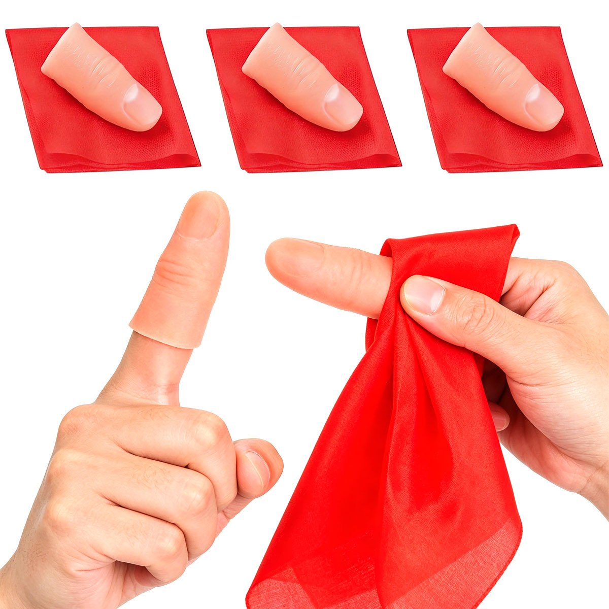 ชุดผ้าพันนิ้วมือวิเศษ 3 ชิ้น - - Thumb Tip Magic Trick Set บทวิจารณ์และราคา