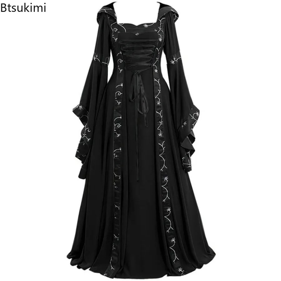 ชุดเดรสยาวสไตล์โกธิคยุคกลางสำห - Medieval Renaissance Dress Women บทวิจารณ์และราคา