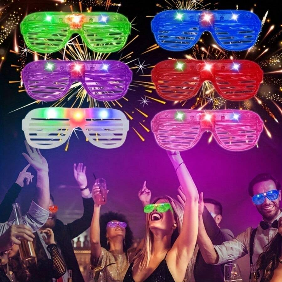 10-50PCS LEDแว่นตาLight Upแว่น - Glow In The Dark Party Glasses บทวิจารณ์และราคา