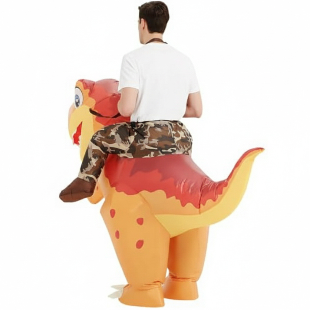ชุดไดโนเสาร์ทีเร็กซ์เป่าลมสำหร - Inflatable Dinosaur Costume Adult บทวิจารณ์และราคา