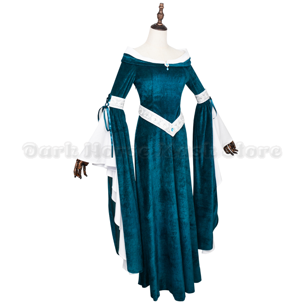 ชุดคอสตูมสไตล์เอลฟ์ยุคกลางสำหร - Medieval Renaissance Dress Women บทวิจารณ์และราคา