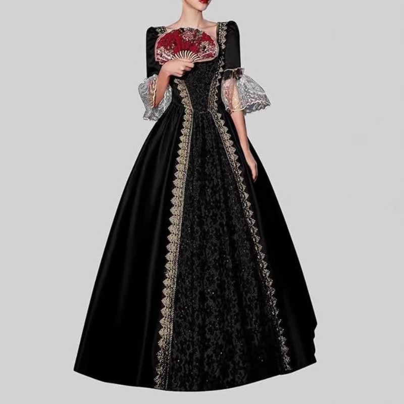 ชุดเดรสสตรี S-5XL สไตล์ยุคกลาง - Medieval Renaissance Dress Women บทวิจารณ์และราคา