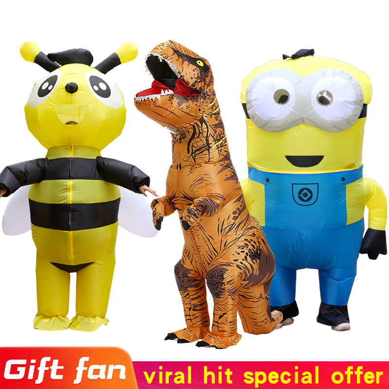 ชุดแฟนซีหนูเป่าลมสำหรับผู้ชายแ - Inflatable Dinosaur Costume Adult บทวิจารณ์และราคา