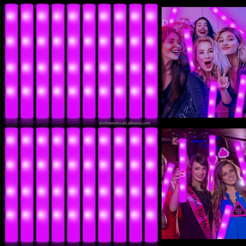 แท่งโฟมเรืองแสง 20 ชิ้น หลากสี - Flashing Led Foam Sticks Party บทวิจารณ์และราคา