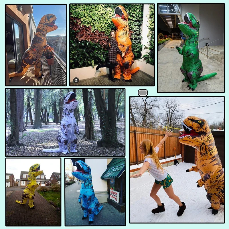 ชุดไดโนเสาร์เป่าลมสำหรับผู้ใหญ - Inflatable Dinosaur Costume Adult บทวิจารณ์และราคา