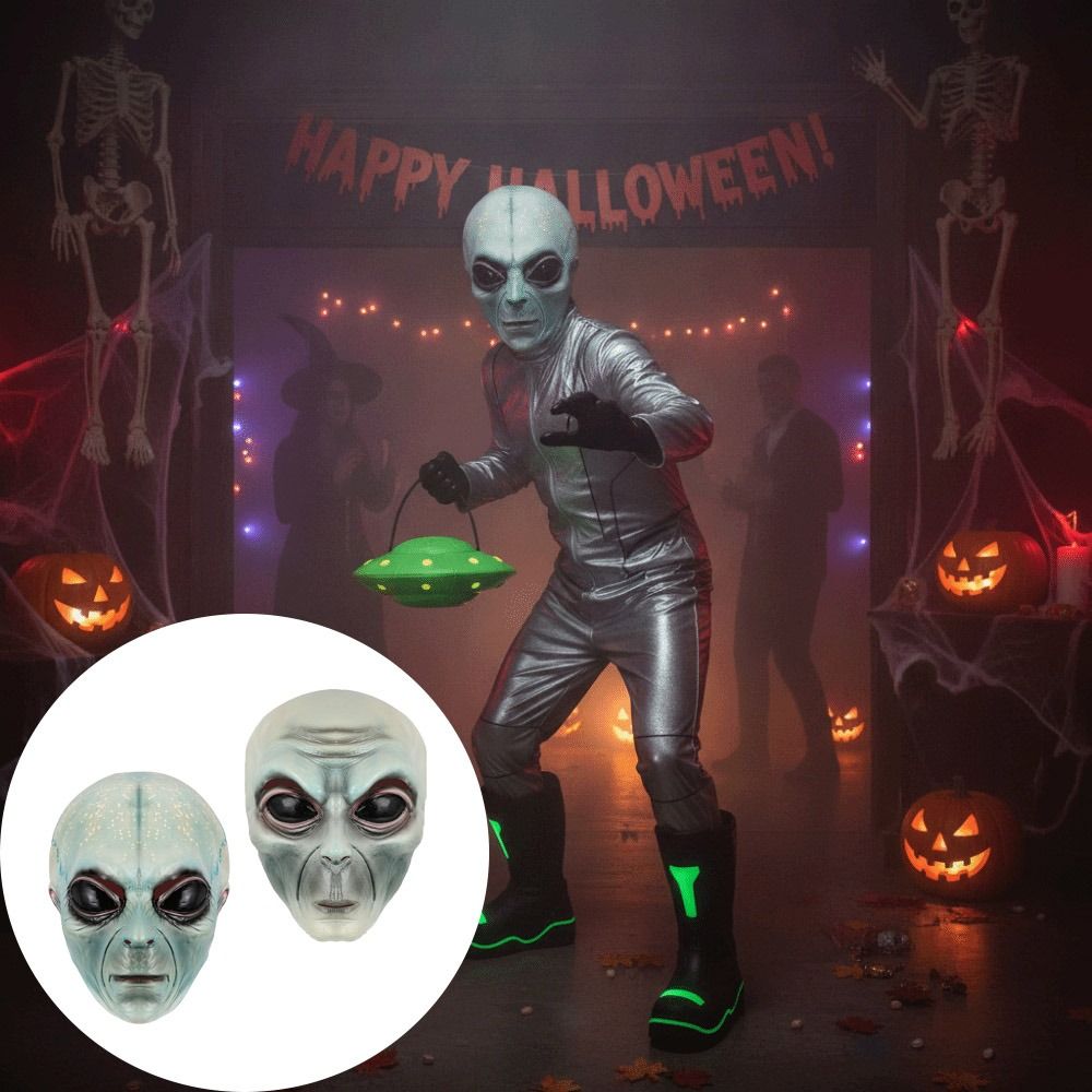 หน้ากากเอเลี่ยนทำจากวัสดุลาเท็ - Latex Alien Mask Realistic บทวิจารณ์และราคา