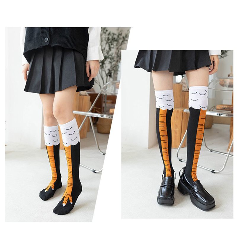ถุงเท้าลายตีนไก่สำหรับผู้หญิง  - Funny Chicken Leg Socks บทวิจารณ์และราคา