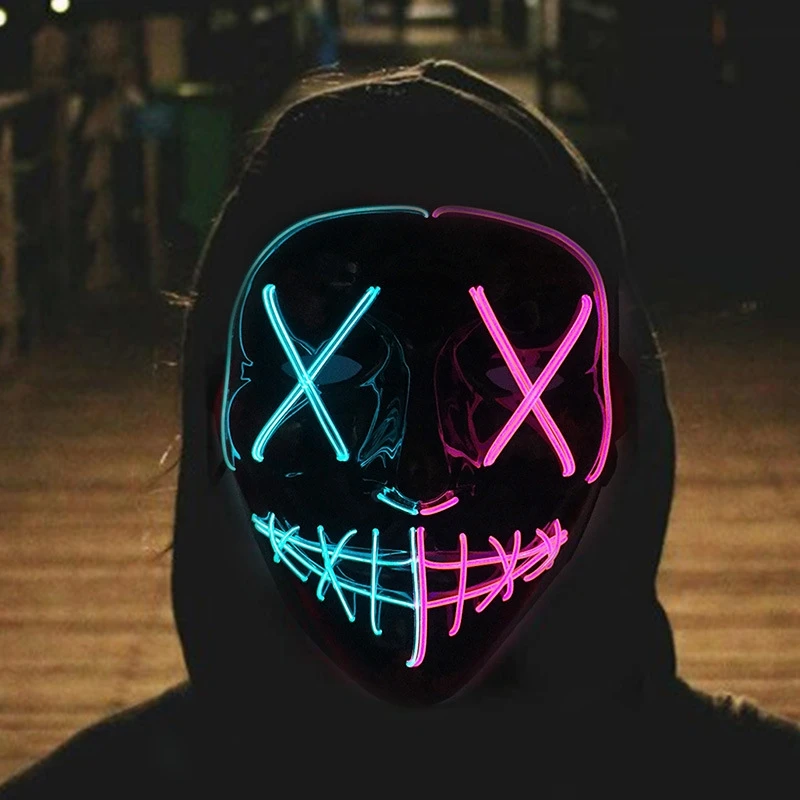 หน้ากาก LED ฮาโลวีนสุดฮา เรือง - Led Purge Mask Halloween บทวิจารณ์และราคา