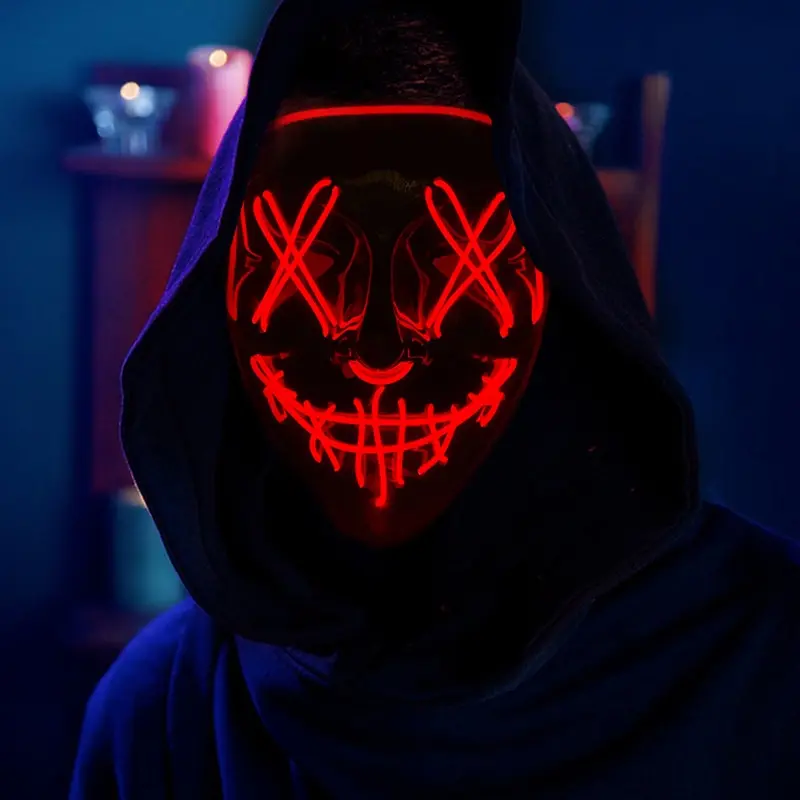 หน้ากาก LED ฮาโลวีนสุดฮา เรือง - Led Purge Mask Halloween บทวิจารณ์และราคา