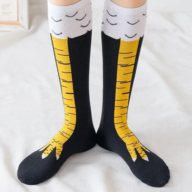 ถุงน่องลายเท้าไก่สุดฮา แบบยาวเ - Funny Chicken Leg Socks บทวิจารณ์และราคา