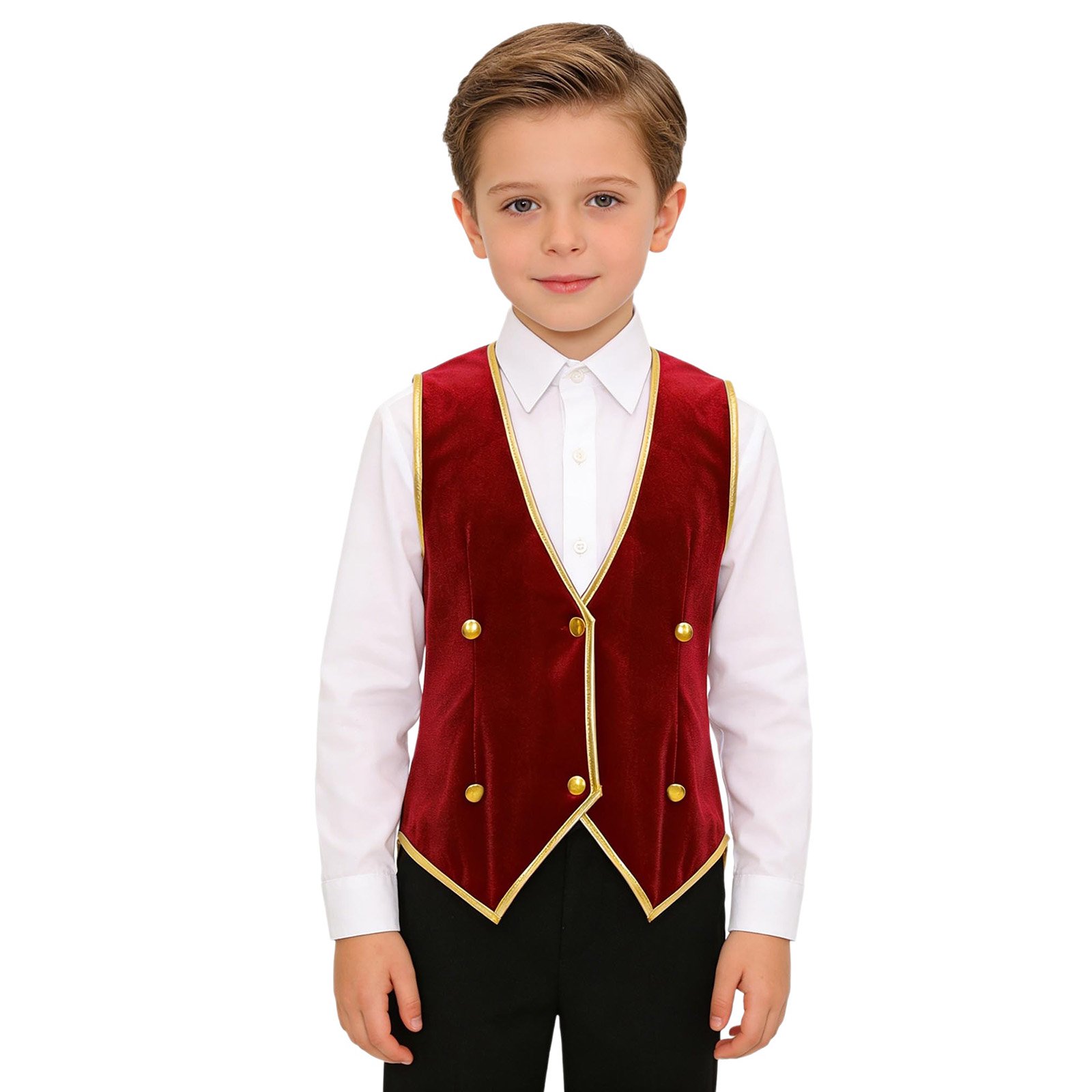 เสื้อกั๊กกำมะหยี่สำหรับเด็กผู้ - Costumes บทวิจารณ์และราคา