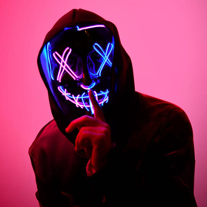 หน้ากาก LED เรืองแสงไร้สายสุดห - Led Purge Mask Halloween บทวิจารณ์และราคา