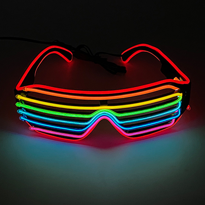 แว่นตาเรืองแสงหลากสีเรืองแสง L - Glow In The Dark Party Glasses บทวิจารณ์และราคา